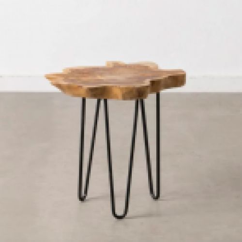 Mesa auxiliar natural negro