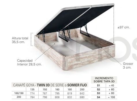 Canape tapizado