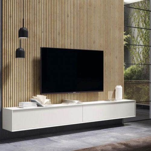 Frontal de televisión en color blanco